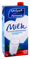 Almarai Long Life Low Fat Milk - preservative free  powder free 1 L