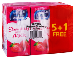 Almarai Long Life Strawberry Milk (5+1 Free) 6 x 200 ml