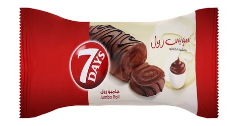 7 Days Jumbo Swiss Roll Filled with Cocoa 55 gr