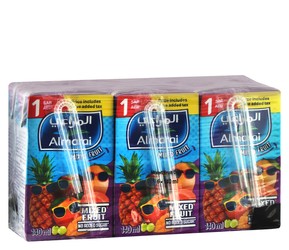 Almarai Long Life Mixed Fruit Juice - no added sugar 6 x 140 ml