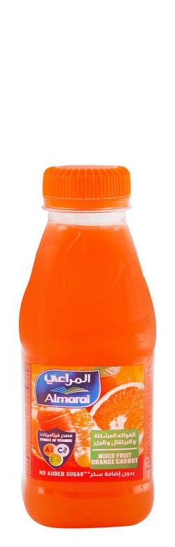 Almarai Long Life Mixed Fruit Orange & Carrot Juice - no added sugar 200 ml