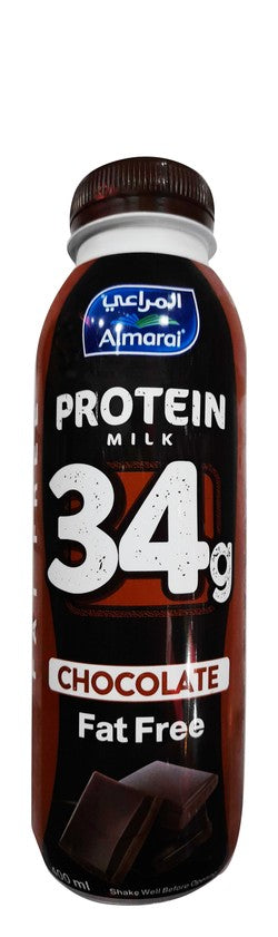 Almarai Fresh 34g Protein Chocolate Milk - fat free 400 ml