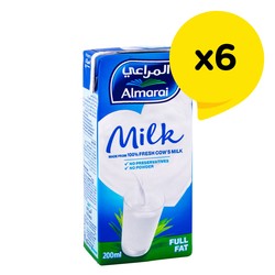 Молоко Almarai Long Life Full Fat Milk - без консервантов, без порошка 6 x 200 мл