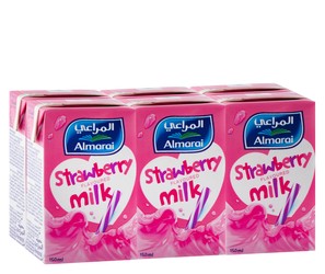 Almarai Long Life Strawberry Milk 6 x 150 ml