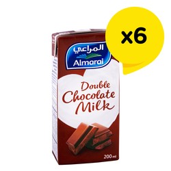 Almarai Long Life Double Chocolate Milk 6 x 200 ml