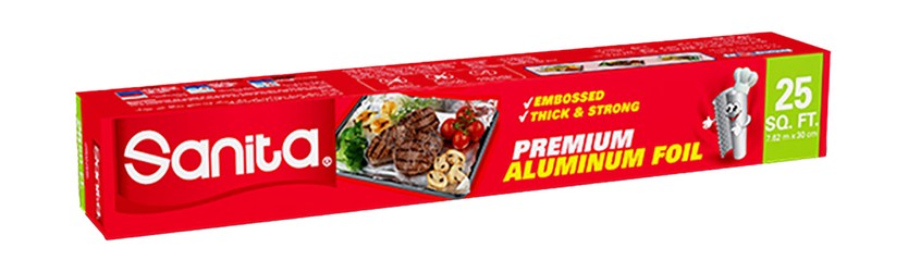 Sanita Aluminum Foil (7.62mx30cm) 25 square feet