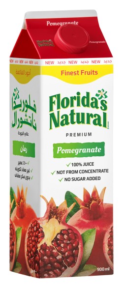 Florida s Natural Long Life Pomegranate Juice - no added sugar 900 ml