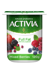 Activia Full Fat Mixed Berry Stirred Yogurt 120 gr