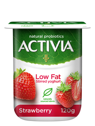 Activia Low Fat Strawberry Stirred Yogurt 120 gr