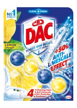 Dac Toilet Rim Block Lemon Scent 50 gr