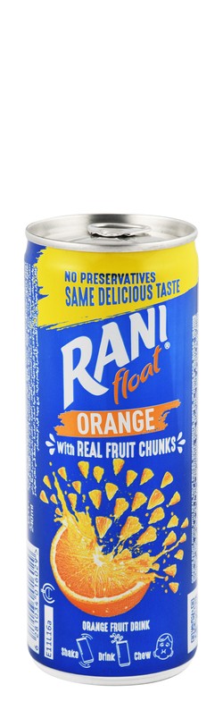 Rani Float Long Life Orange Juice with Real Fruit Pieces - preservatives free 240 ml