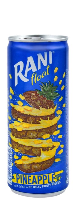 Rani Float Long Life Pineapple Drink with Real Fruit Pieces - preservatives free 240 ml