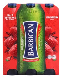 Barbican Non-Alcoholic Malt Beverages Strawberry Flavor 6 x 330 ml