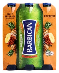 Barbican Non-Alcoholic Malt Beverages Pineapple Flavor 6 x 330 ml