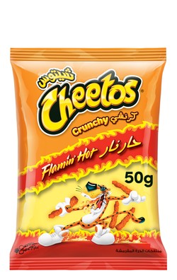 Cheetos Crunchy Flamin  Hot Corn Chips 50 gr