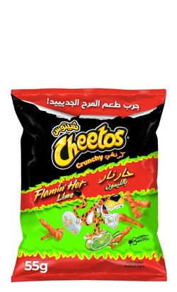 Cheetos Crunchy Flamin  Hot Lime Corn Chips 50 gr