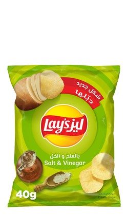 Lay s Salt & Vinegar Potato Chips 40 gr