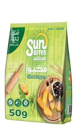 Sunbites Bread Bites Olive & Oregano Flavor 50 gr