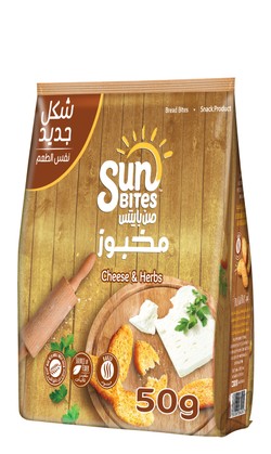 Sunbites Bread Bites Cheese & Herbs Flavor 50 gr