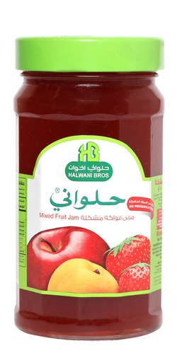 Halwani Bros Mixed Fruit Jam - preservatives free 400 gr