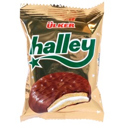 Ulker Halley Chocolate Covered Marshmallow Sandwich 26 gr