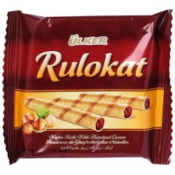 Ulker Rulokat Wafer Rolls Filled with Hazelnut Cream 24 gr