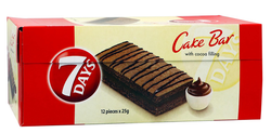 7 Days Cake Bars Filled with Cocoa Cream 12 x 25 gr