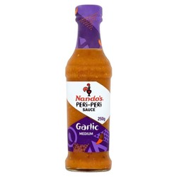 Nando s Medium Hot Peri-Peri Sauce with Garlic - vegetarian 250 gr