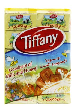 Tiffany Glucose Biscuits with Milk & Honey - vegetarian 10 x 40 gr