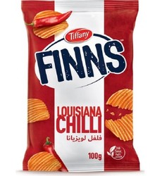 Tiffany Finns Louisiana Chili Potato Chips 85 gr