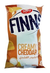 Tiffany Finns Creamy Cheddar Cheese Potato Chips 85 gr