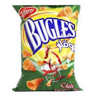 Tiffany Bugles Chili Corn Chips 75 gr