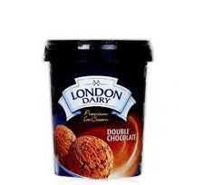 London Dairy Double Chocolate Ice Cream - vegetarian 500 ml