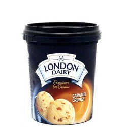 London Dairy Caramel Crunch Ice Cream - vegetarian 500 ml