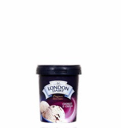 London Dairy Cookies & Cream Ice Cream - vegetarian 125 ml