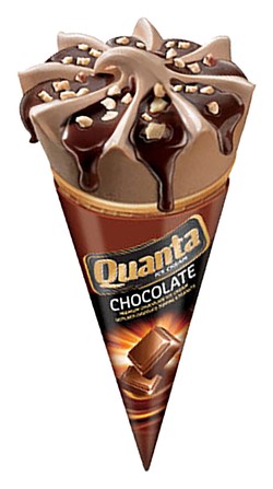 Quanta Chocolate Ice Cream Cone 120 ml