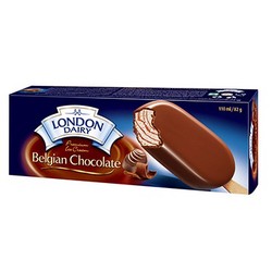 London Dairy Belgian Chocolate Ice Cream Stick - vegetarian 100 ml