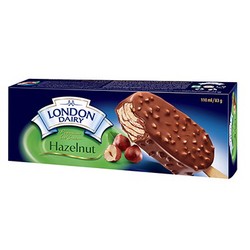 London Dairy Hazelnut Ice Cream Stick - vegetarian 110 ml