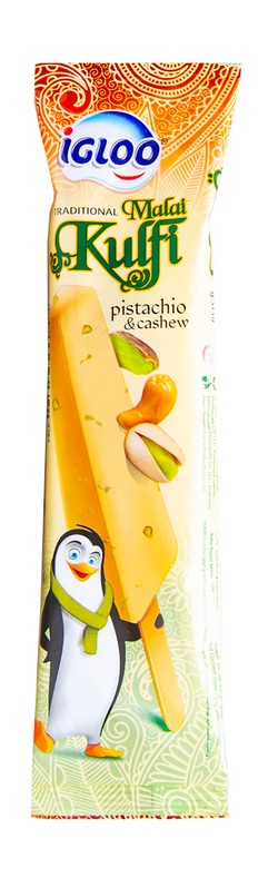 Igloo Malai Kulfi Ice Cream Stick with Pistachio & Cashew 65 ml