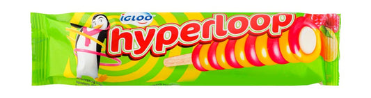 Igloo Hyperloop Vanilla Ice Cream Stick Coated with Mango & Raspberry Sorbet 75 ml