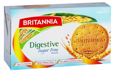 Britannia Digestive Biscuits - sugar free  trans fat free  no added artificial colors 200 gr