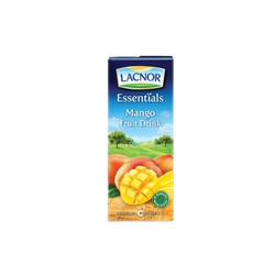 Lacnor Essentials Long Life Mango Juice - no added sugar  artificial colors free  preservatives free 180 ml