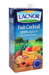 Lacnor Long Life Fruit Cocktail Juice - no added sugar  preservatives free  artificial colors free 1 L