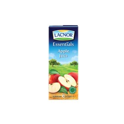 Lacnor Essentials Long Life Apple Juice - artificial colors free  preservatives free  no added sugar 180 ml