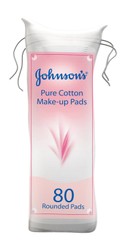 Johnson s Round Pure Cotton Makeup Pads 80 per pack