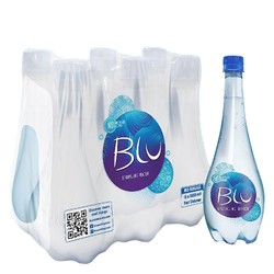 Blu Sparkling Water (6x500ml) - sugar free, calorie free, sweetener