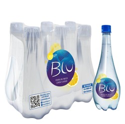 Blu Sparkling Water Lemon Flavor (6x500ml) - sugar free,