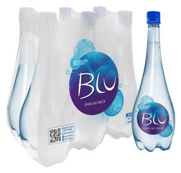 Blu Sparkling Water (6x1L) - sugar free, calorie free, sweetener