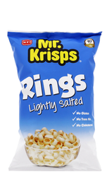 Mr. Krisps Lightly Salted Potato Rings - gluten free  trans fat free  cholesterol free 80 gr