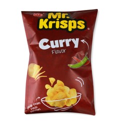 Mr. Krisps Potato Chips Curry 80 gr